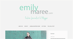 Desktop Screenshot of emilymaree.com